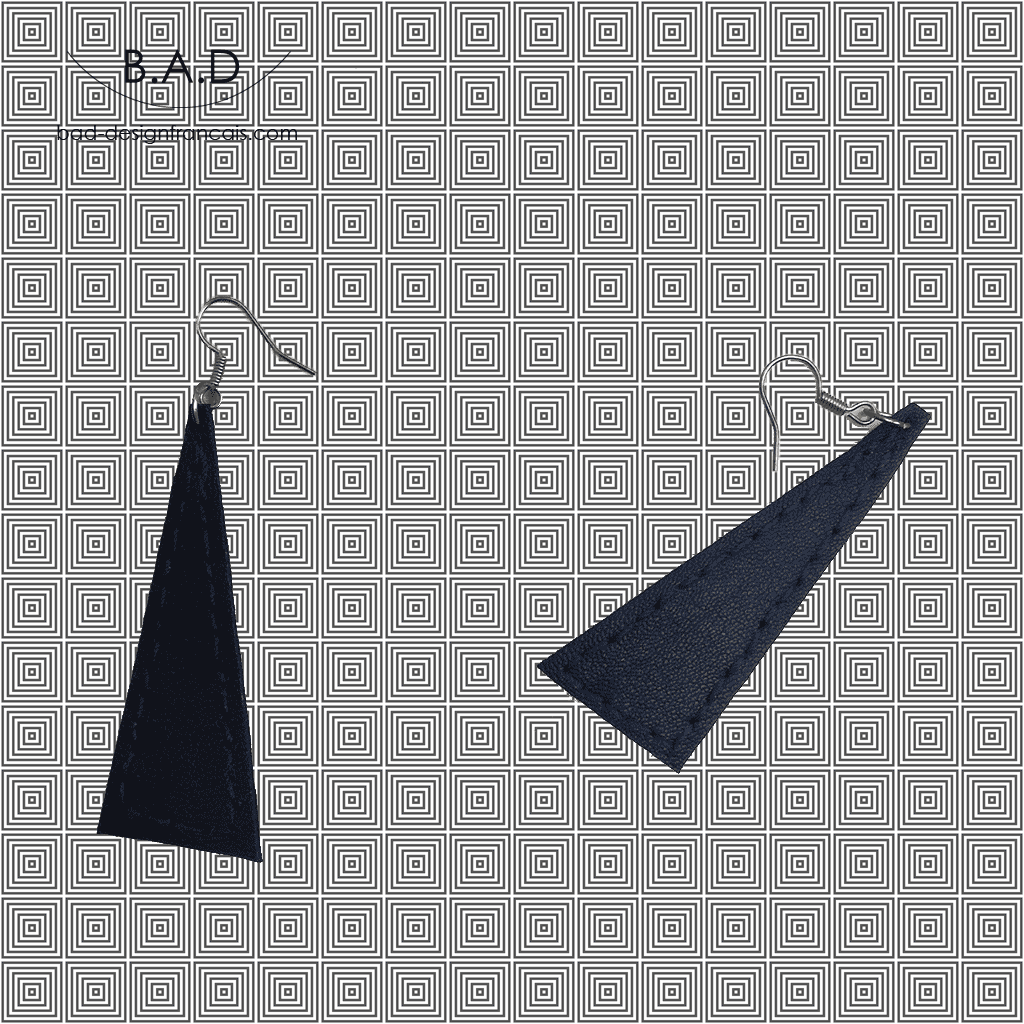 Boucles d'oreilles en mode rebelle au gaspillage